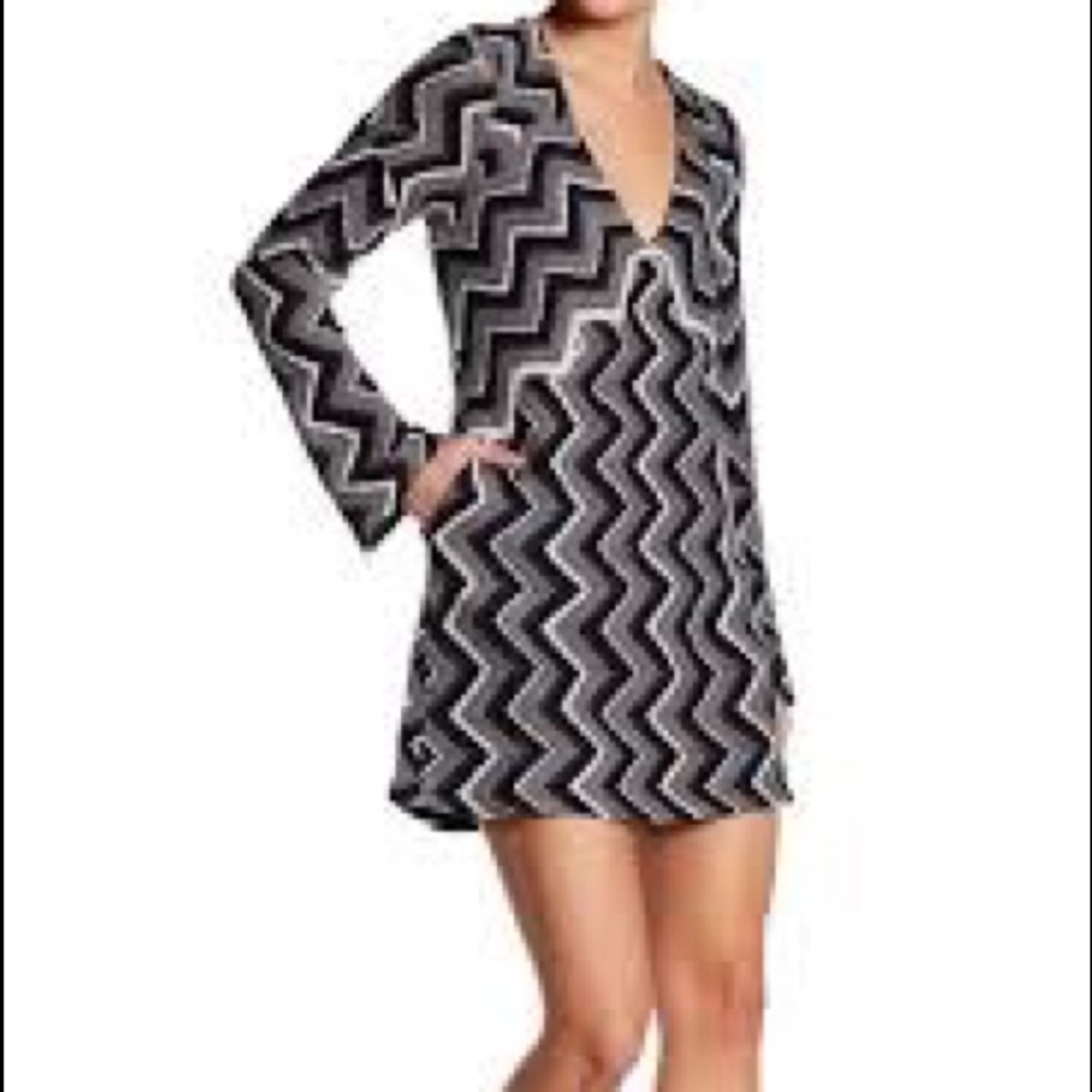 Chevron sweater dress